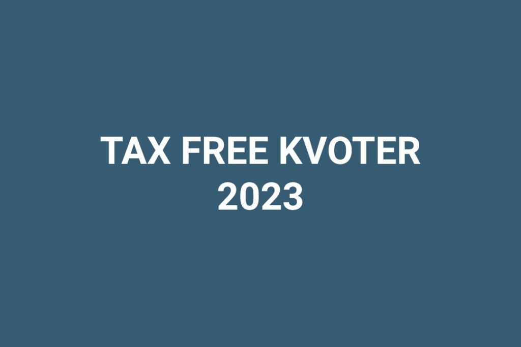 Tax free kvote 2023